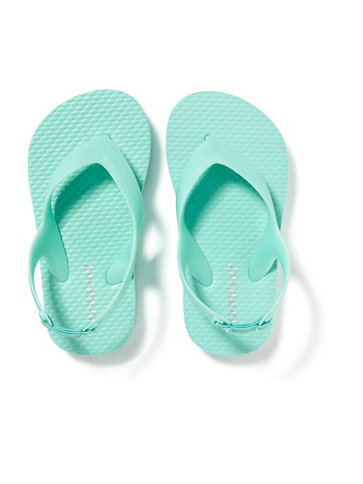 รองเท้าแตะรัดส้น Old Navy Flip-Flops สี AQUA ZONE POLYESTER ไซส์ 6 และ 9