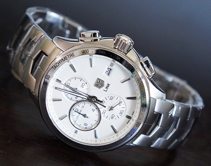 นาฬิกา TAGHeuer Link Calibre16 Chronograph หน้าปัดสีขาว เกรด Top Mirror งานสวยมากๆ