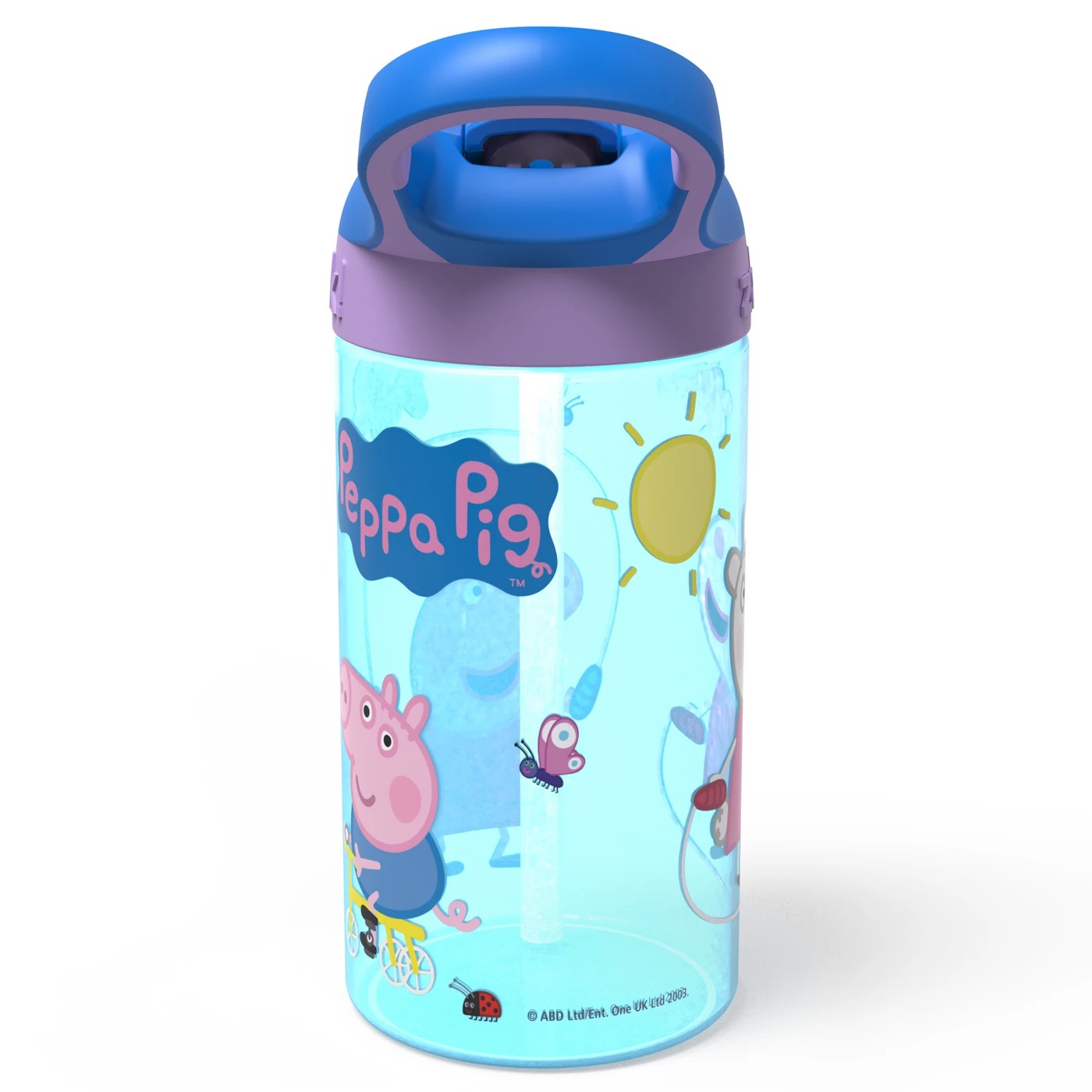 กระติกน้ำพร้อมหลอดดื่มสำหรับเด็ก Zak! 16 Oz. Peppa Pig Water Bottle with Straw