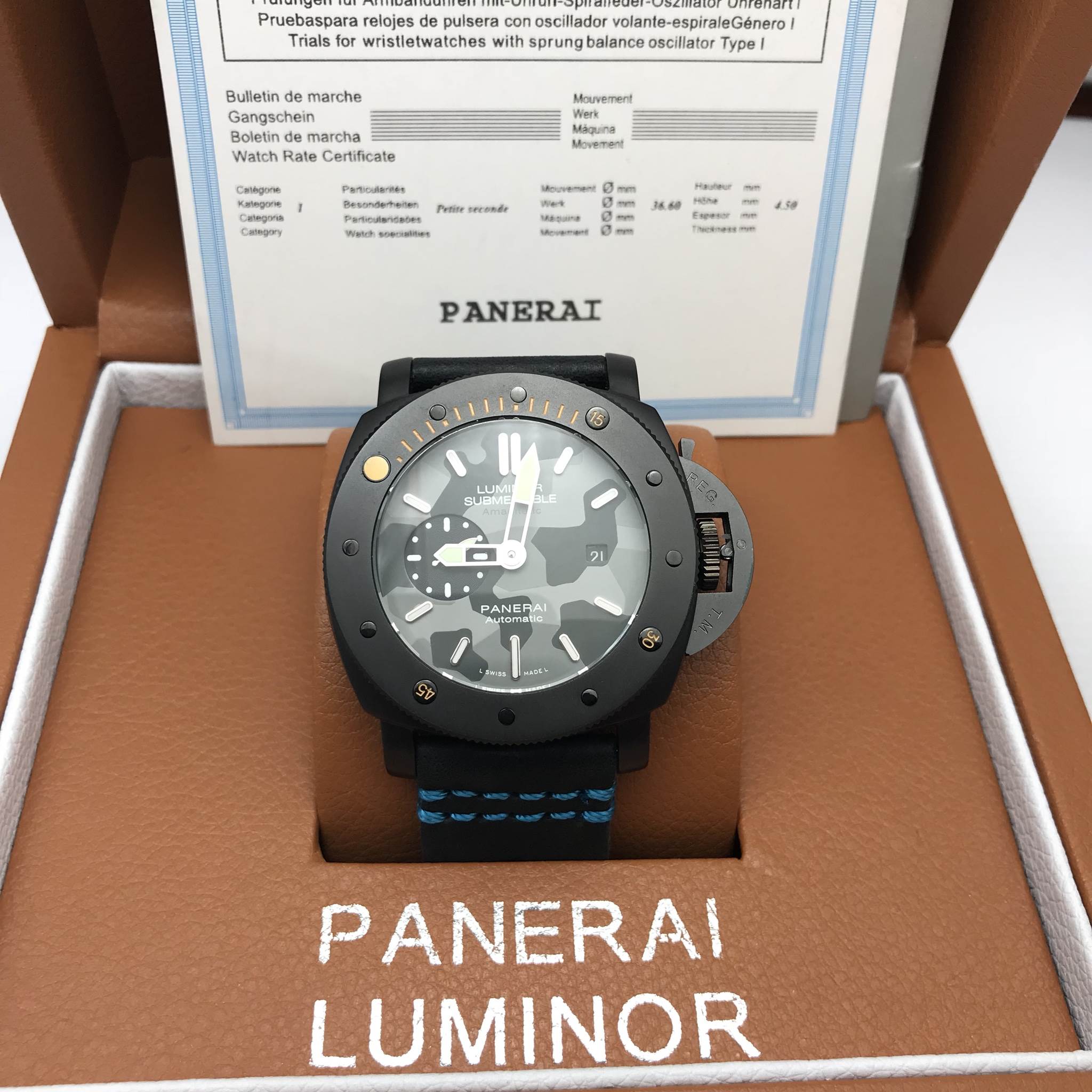 นาฬิกา Panerai Luminor Submersible 1950 Dive - Camo Dial
