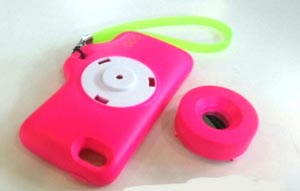 Toy Camera case for Iphone 4S, 5, 5S เคสไอโฟน เป็นสไตล์กล้องทอย หรือ กล้องโลโม่ สีสันสดใส มีเลนส์ให้เปลี่ยนถึง 8 แบบ ได้อารมณ์แบบ point and Shoot โดย