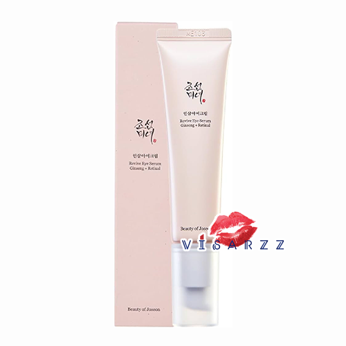 Beauty of Joseon Revive Eye Serum Ginseng + Retinol 30mL อายเซรั่มเข้มข้นจาก BOJ ที่ผสานพลังของโสม และเรตินอลเข้าด้วยกัน เพื่อจัดการริ้วรอยรอบดวงตาในยามที่คุณหลับ ให้ตื่นมากับดวงตาที่สดใส ไม่โทรมและร่องลึกที่ดูตื้นขึ้นและอ่อนเยาว์ขึ้นเมื่อใข้อย่างต่อเนื่อ
