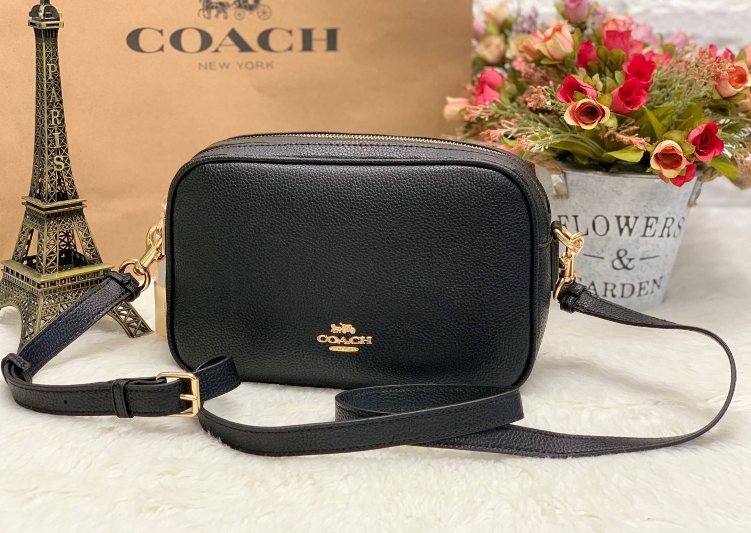 Coach Leather Jes Crossbody 39856 (แอดไล์ก่อนสังซื้อ)