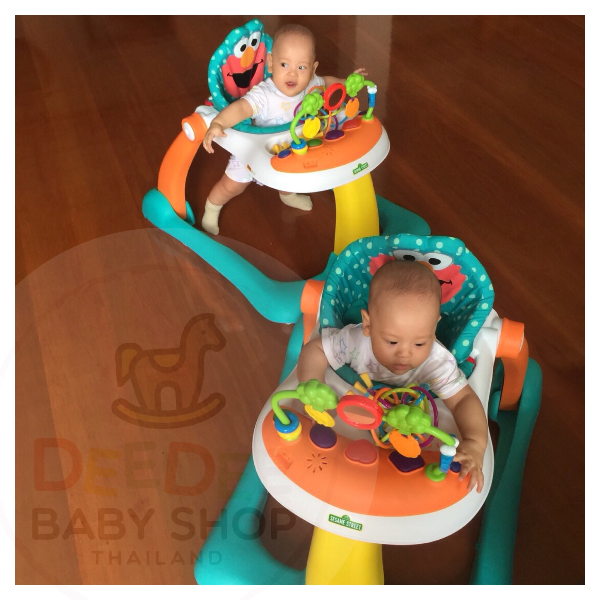 รถหัดเดินยอดนิยม Kolcraft Sesame Street Elmo 2-in-1 Activity Walker