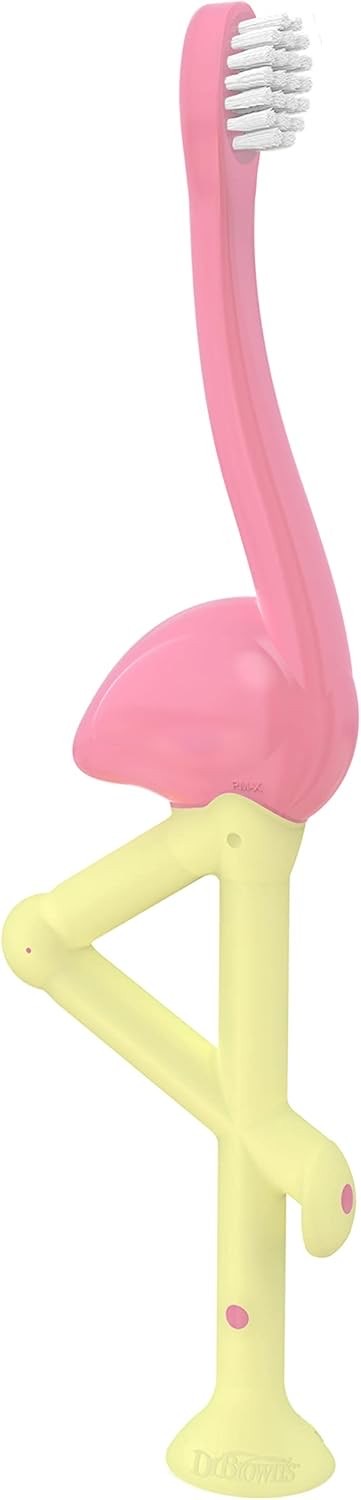 แปรงสีฟันสำหรับเด็กวัยเตาะแตะ Dr Brown's Flamingo Toddler Tootbrush