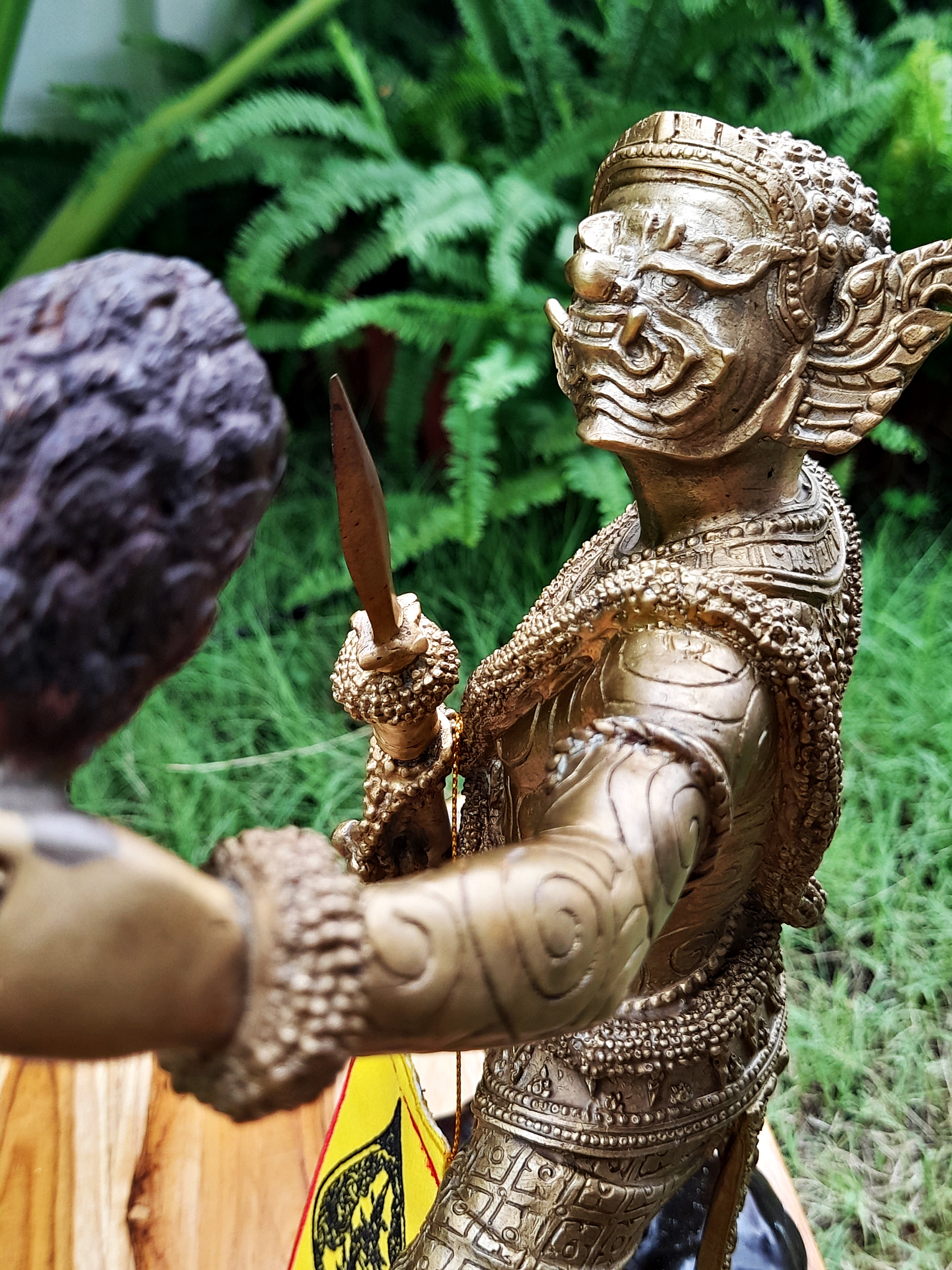 รูปหล่อ พระพิราพ เนื้อโลหะชนวน(ทองเหลืองผสมชนวน) องค์เททอง#นำฤกษ์ (สูง12นิ้ว ฐาน9นิ้ว) ปี2563 #รับประกันแท้