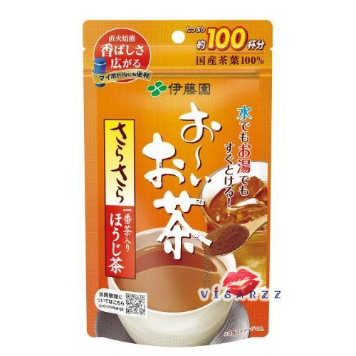 Exp.02/21 (ซองน้ำตาล) Itoen Instant Hojicha Tea ชาเขียวโฮจิ หรือชาเขียวญี่ปุ่น คั่ว อบมีกลิ่นหอมพิเศษ ไม่ผสมน้ำตาล