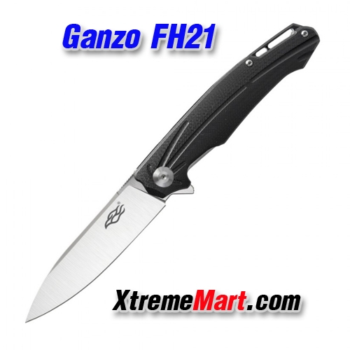 มีดพับ GANZO Firebird รุ่น FH21-BK Stainless Steel Folding Knife (ด้ามสีดำ)