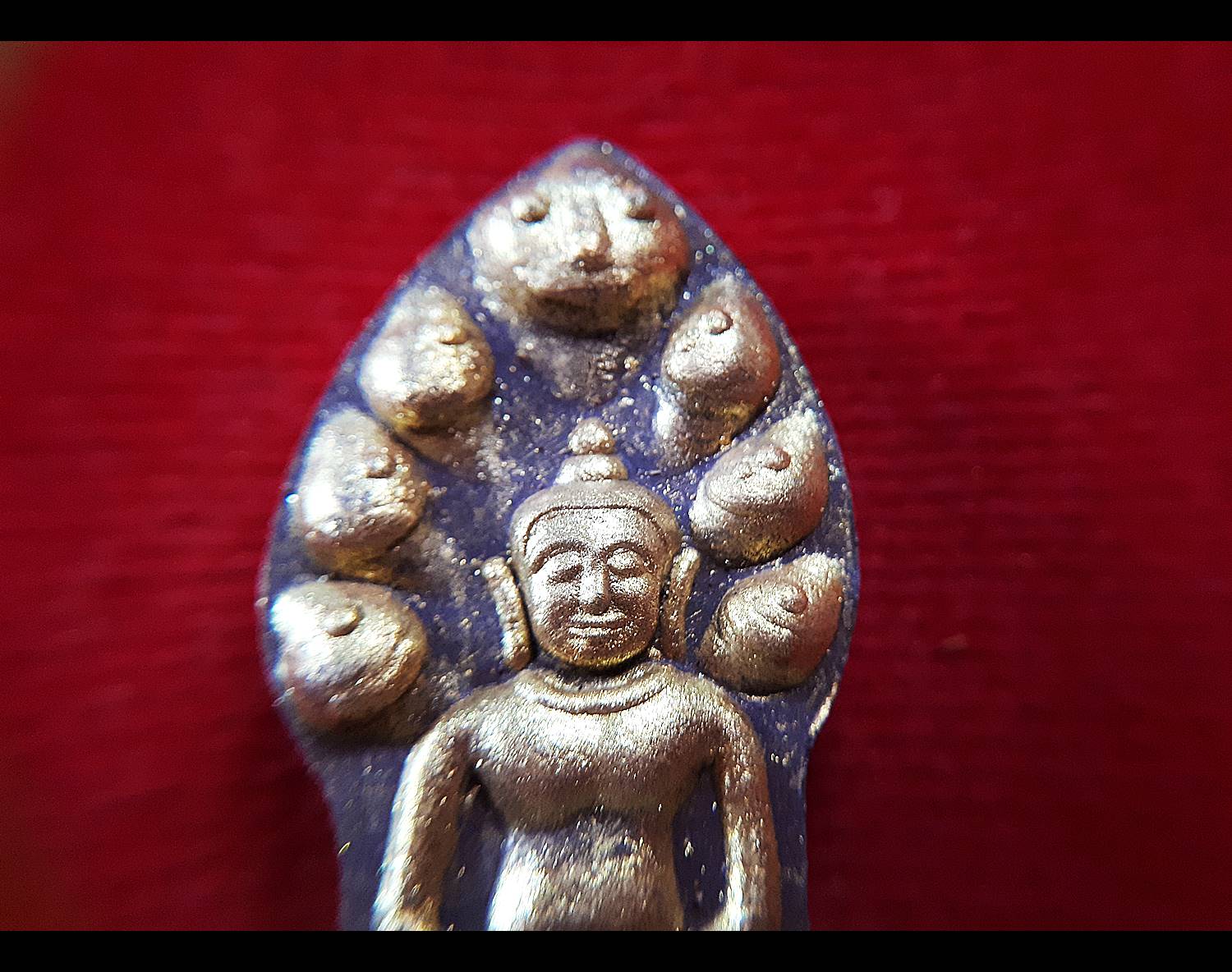 พระนาคปรก องค์ครู หลัง 3บรมครู(หลวงพ่อกวย หลวงปุ่ปรง หลวงปู่เย็น) - เนื้อผงจินดามณี ปี2556