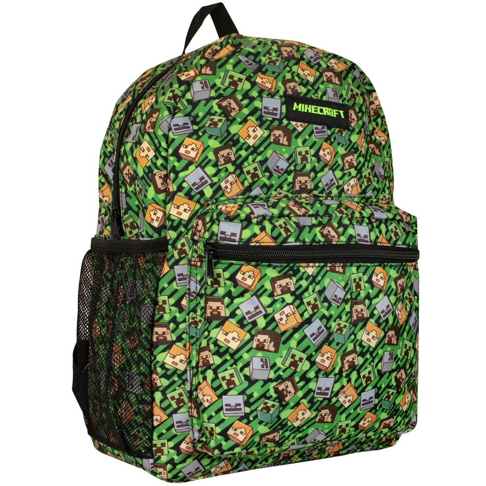 กระเป๋าเป้สะพายหลังสำหรับเด็ก Character UK Minecraft Backpack (Green)