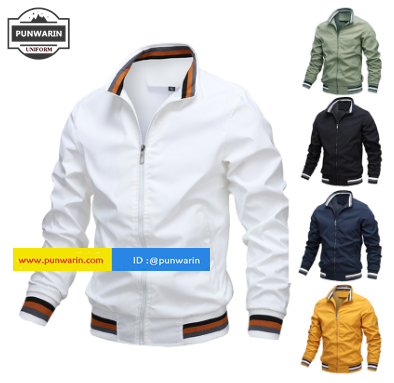 แจ็กเก็ตกันลม สวมใส่สบายๆ ทรงหลวม ระบายอากาศได้ดี JK6709007 สีภาพ S-6XL