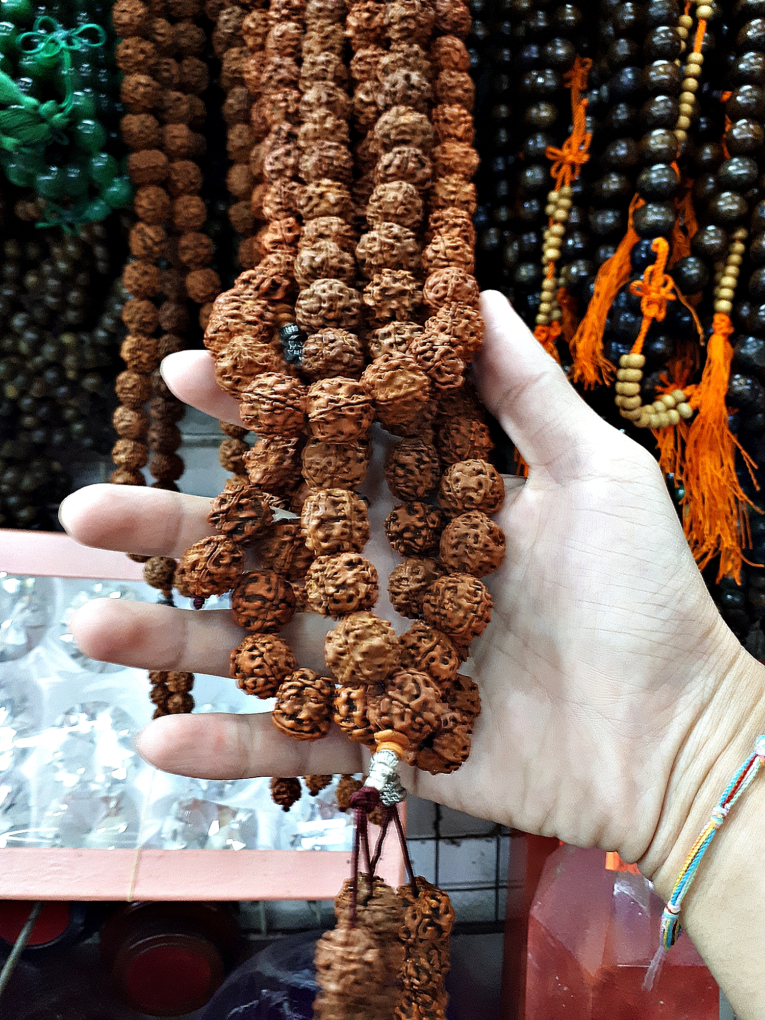 ประคํา น้ำตาพระศิวะ เมล็ดรุทรักษะ สร้อยคอ และ ข้อมือ ของแท้นำเข้าจาก อินเดีย (ขายปลีก ขายส่ง)