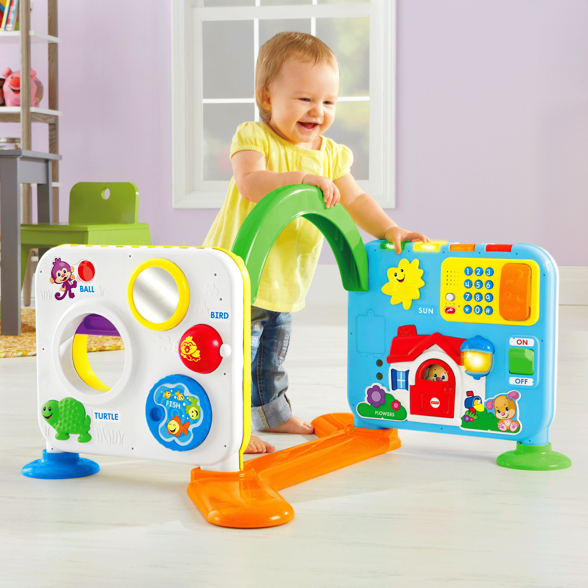 ชุดกิจกรรมเสริมพัฒนาการสำหรับเด็กเล็ก Fisher-Price Laugh & Learn Crawl-Around Learning Center