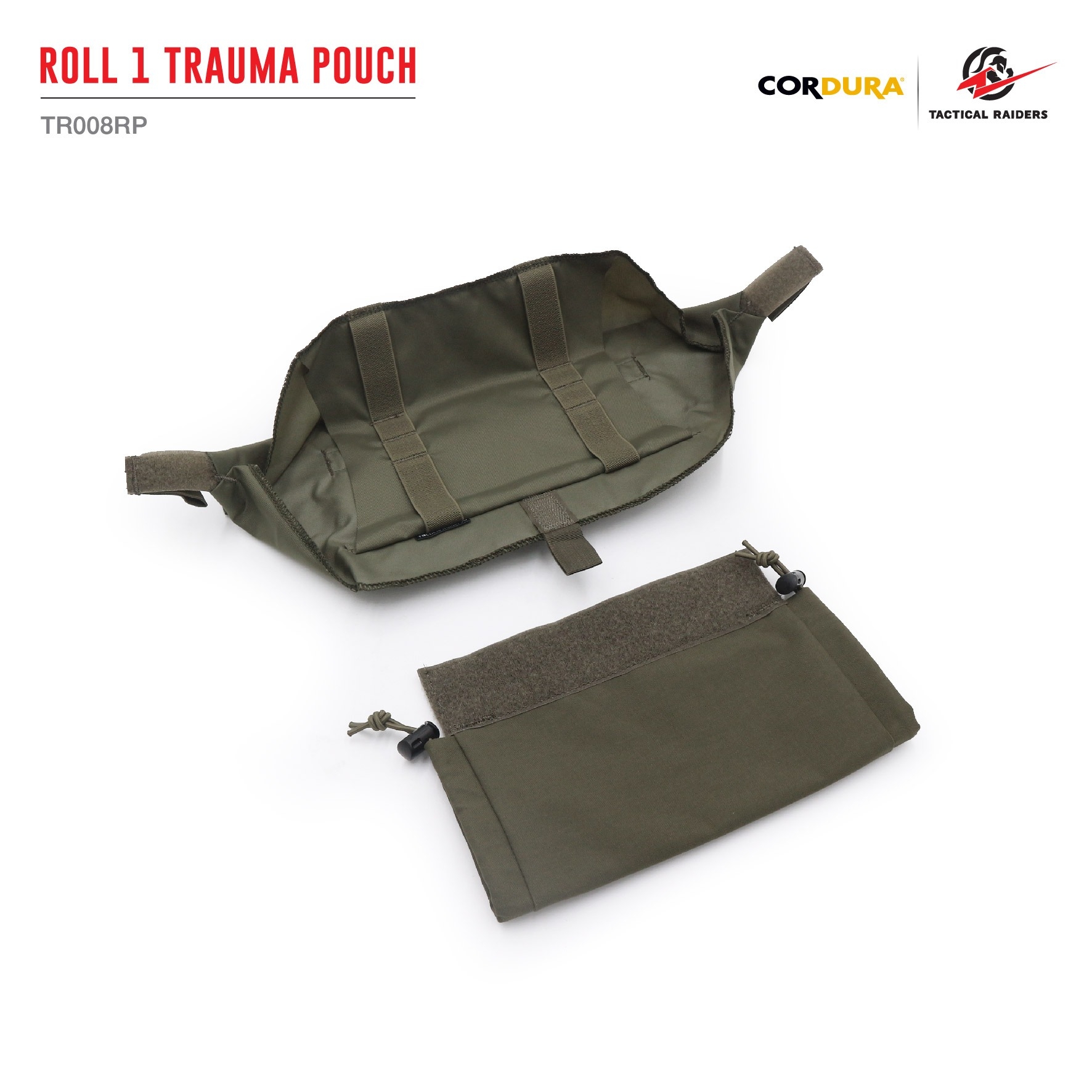🇹🇭⫸ กระเป๋าเสริมติดเวส Roll 1Trauma Pouch [ TR008RP ] ( Tactical Rider )