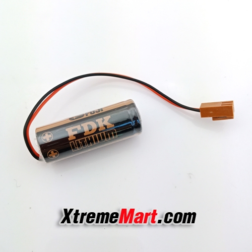 แบตเตอรี่ FDK FUJI CR8.LHC 3V 3000mAh (ขั้วน้ำตาล) CR17450SE BR-A Lithium Battery