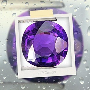 Amethyst Pandant จี้พลอยอเมทิสต์ พลอยสามารถเคลื่อนไหวได้ เป็นงานฝังแบบไมโคร ตัวเรือนชุบทองคำขาวทองคำ YG หนัก 5.12 g.เพชรน้ำ 97 ความสะอาด VVS