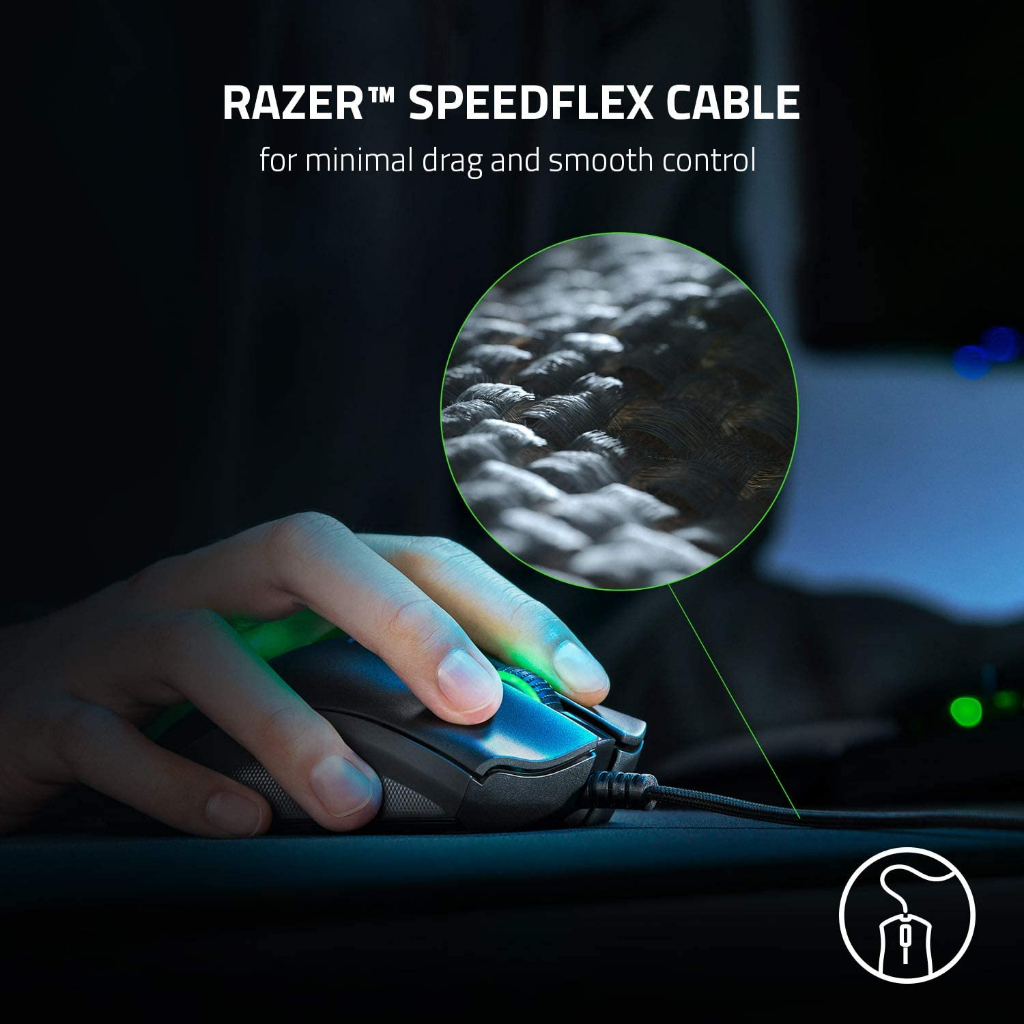 Razer DeathAdder V2 Gaming Mouse: 20K DPI Optical - Classic Black