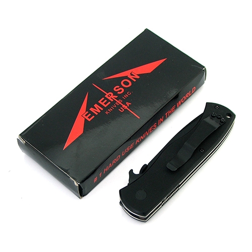 มีดพับ Emerson CQC7 Folding Knife (ใบดำ), Tactical Knife, Camping Knife, outdoor Tools, 7Cr17Mov Blade material, G10 Handle