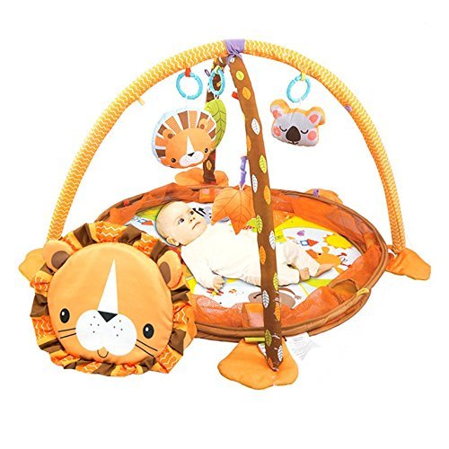 เพลย์ยิมพร้อมบ่อบอลสุดน่ารัก Konig Kids 3-in-1 Lion Activity Gym & Ball Pit