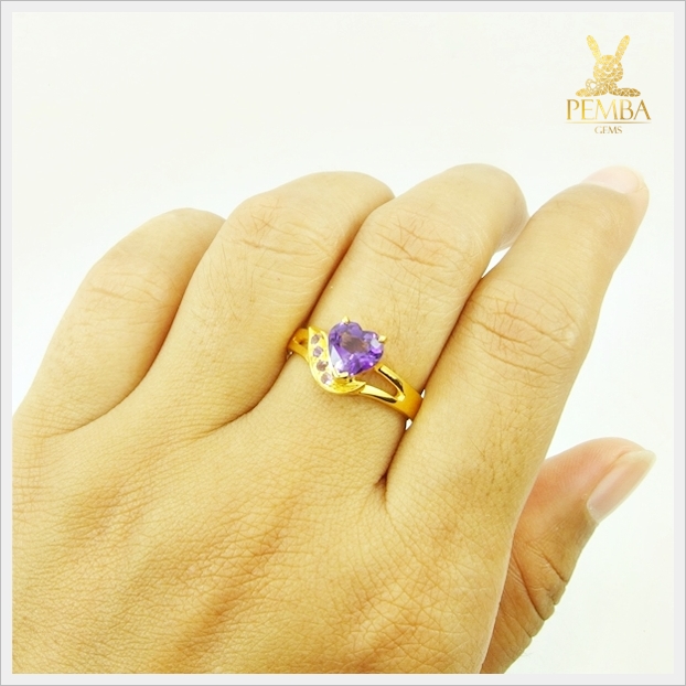 แหวนอเมทิสต์แท้ แหวนพลอยอเมทิสต์สวยๆ (สามารถสั่งทำได้ค่ะ)