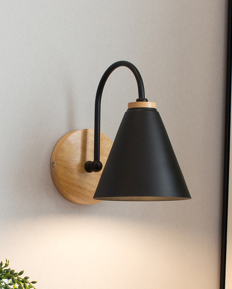 โคมไฟติดผนังภายในสไตล์ Minimalist ฐานติดผนังไม้แท้ [EUS-01]