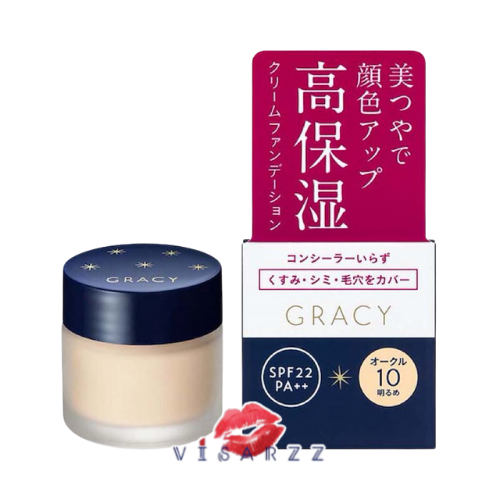 (OC10 โทนสี Light Ochre) Shiseido Integrate GRACY Moist Cream Foundation 25g รองพื้นเนื้อครีมละเอียด ที่มอบความชุ่มชื่นและติดทน c]tคุณสมบัติในการป้องกันผิวจากแสงแดด SPF22++