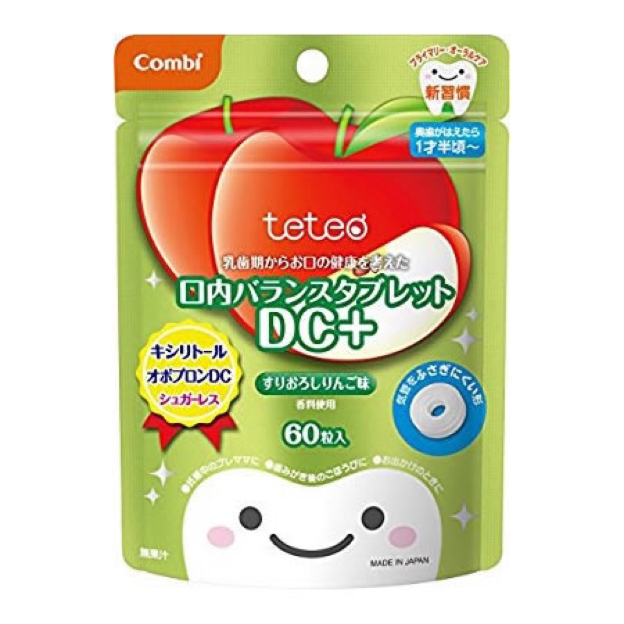 ลูกอมป้องกันฟันผุสำหรับเด็ก Combi Teteo Oral Balance Tablet DC+ หลากรสชาติสุดอร่อย