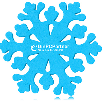 แผ่นรองแก้ว ผ้าสักหลาด รูปเกล็ดหิมะ รูปเกล็ดน้ำแข็ง ลายเกล็ดน้ำแข็ง Snow Flake Felt Coaster