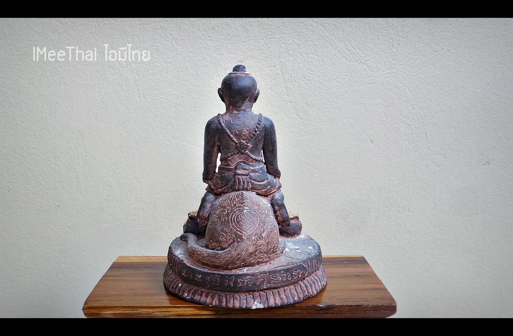 รูปหล่อ กุมารขี่ชะมด เนื้อโลหะ หลวงพ่อเอิบ วัดซุ้มกระต่าย