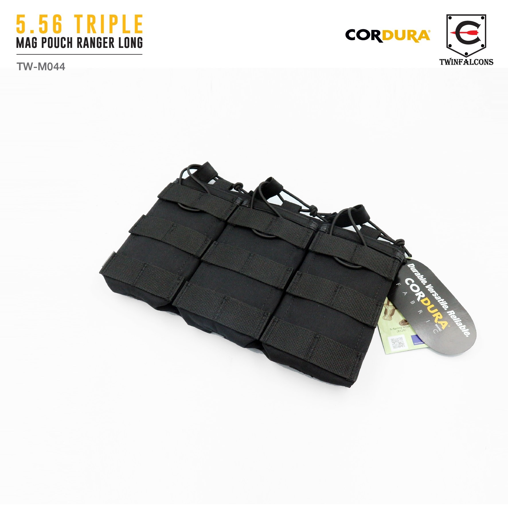 ซองแม็กกาซีน 5.56 Triple Mag Pouch Ranger Long ( Twinfalcons ) [ TW-M044 ] (K0730)