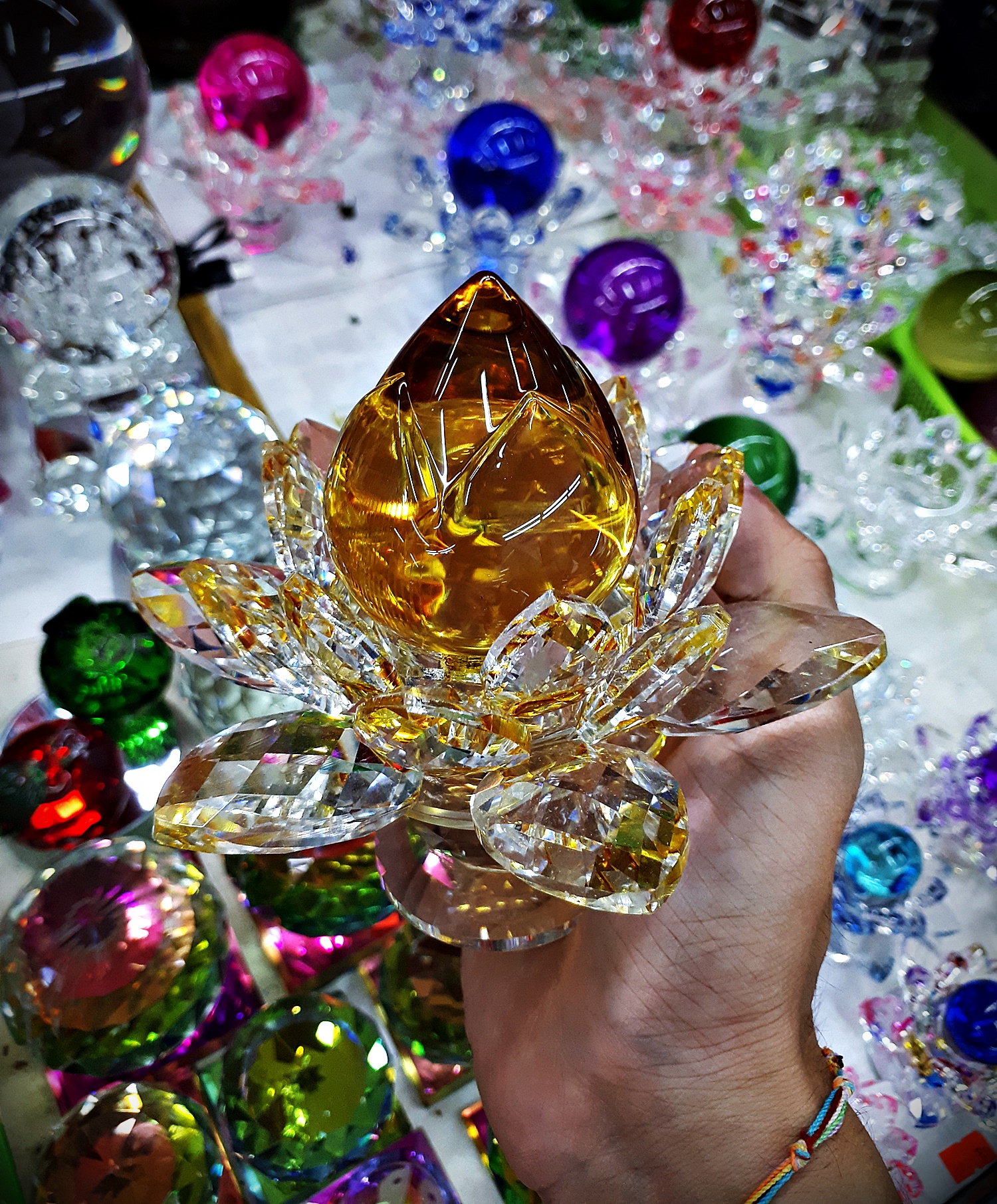 ลูกแก้ว ทรงดอกบัว ขนาด 6 ซม