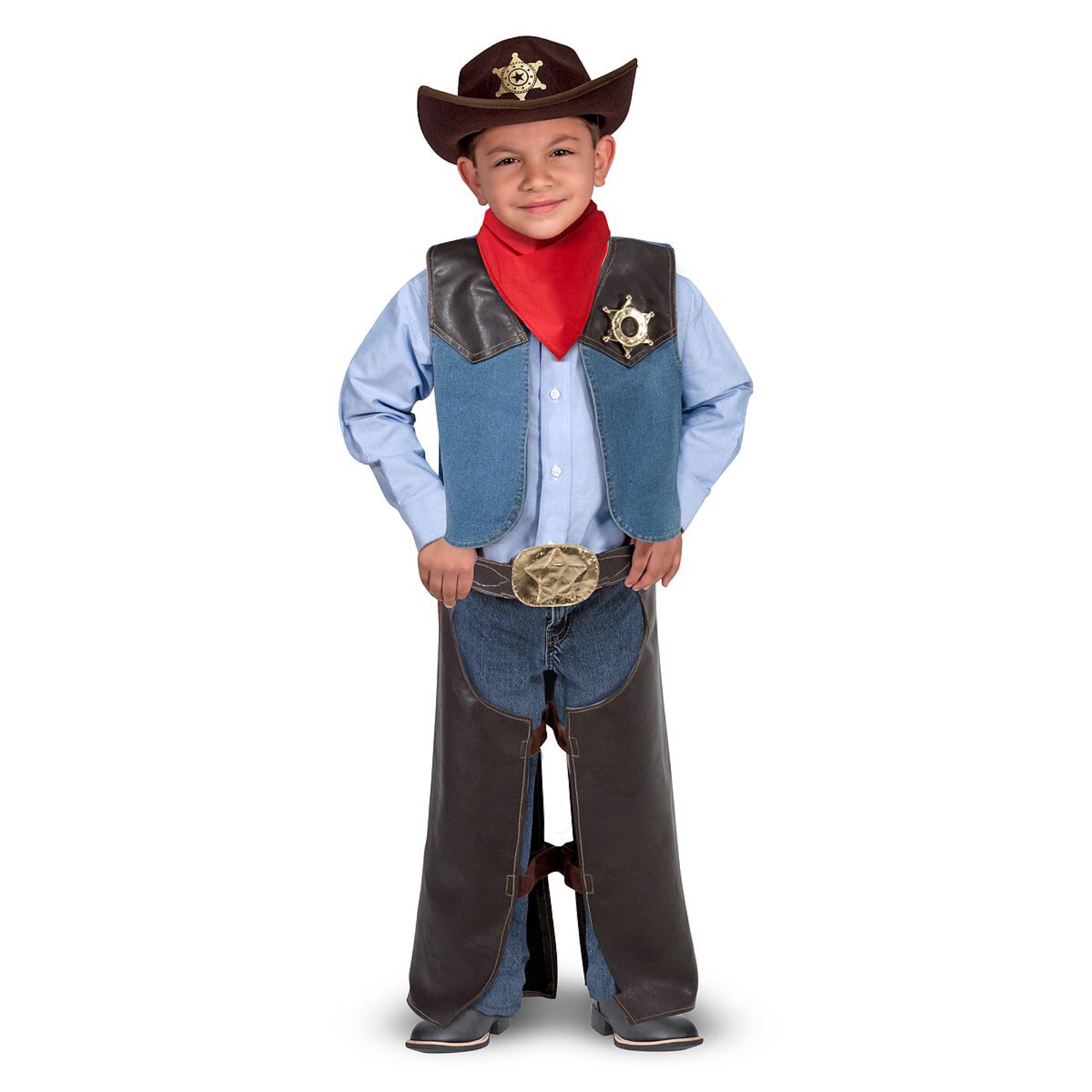 ชุดแฟนซีคอสตูมพร้อมอุปกรณ์สุดน่ารัก Melissa & Doug Cowboy Role Play Costume Set