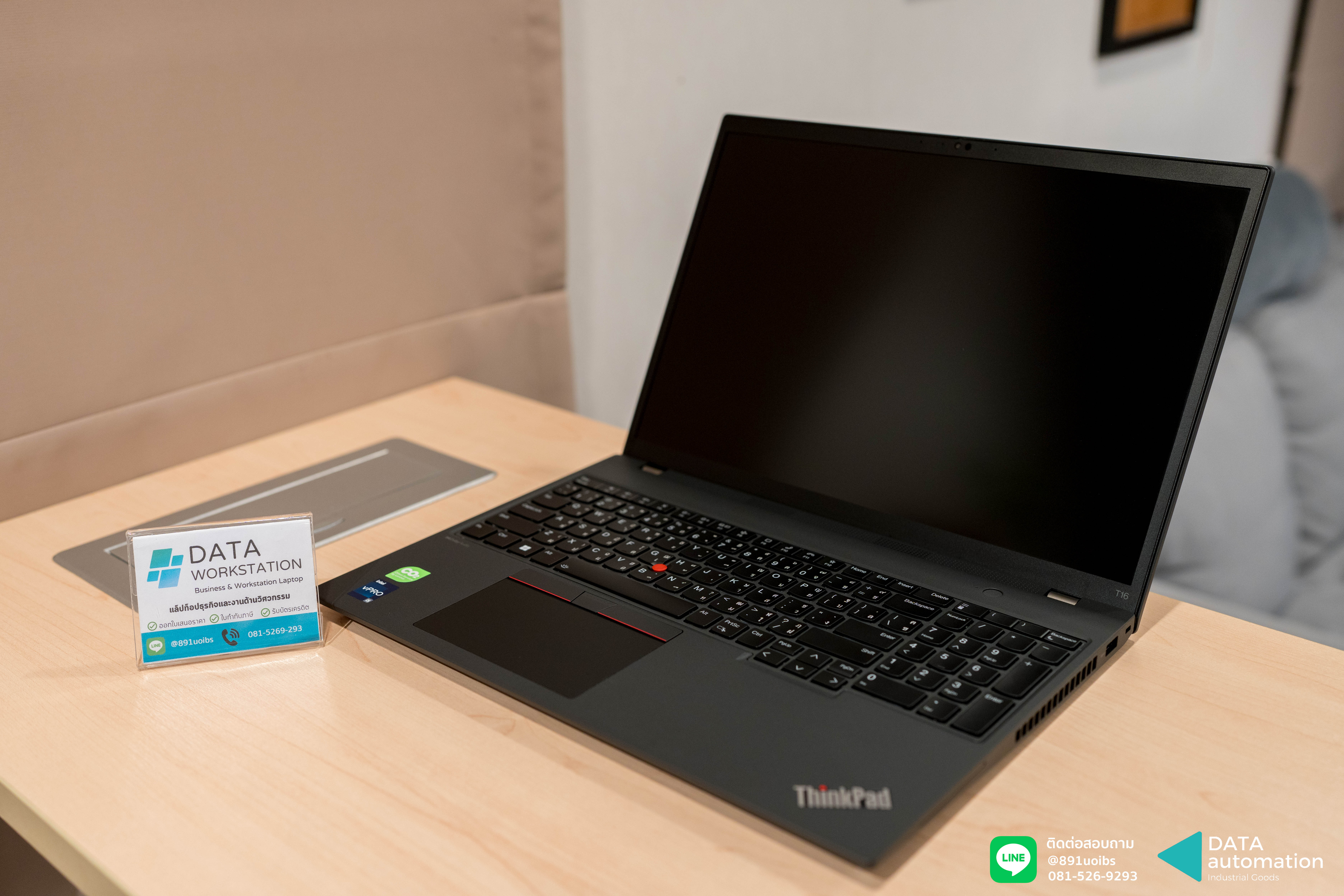 Business Lenovo ThinkPad T16 Gen 2 มาพร้อม CPU i5-1345U/Ram32/SSD 512/16"FHD+ *เครื่องมือสองสภาพมือหนึ่ง(ทักแชทก่อนสั่งซื้อ)