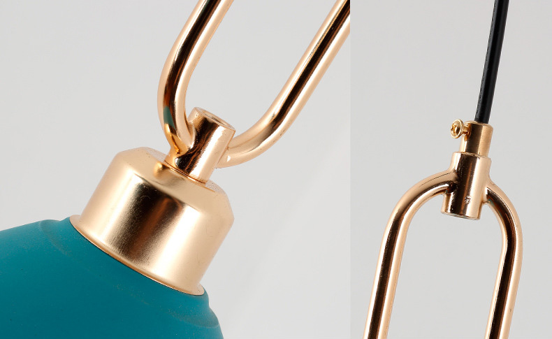 โคมไฟแขวนเพดานสไตล์โมเดิร์นมีห่วงจับสีทอง [YY062401]