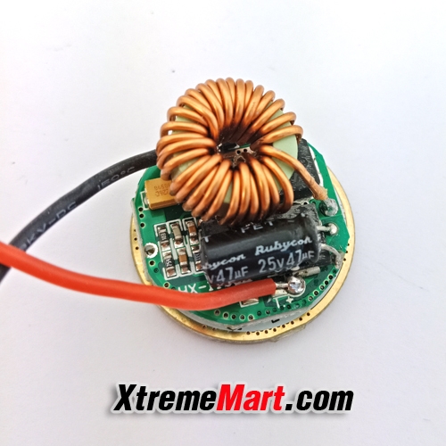 วงจรไฟฉาย ขนาด 26mm LED Driver สำหรับ 3หลอด XML/ XML2/ XPL High Power Led ต่อแบบอนุกรม (ชิ้นละ)
