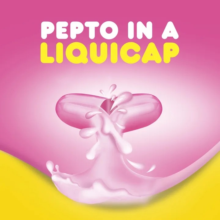 ยาบรรเทาอาการในระบบย่อยอาหาร Pepto-Bismol Upset Stomach Reliever / Antidiarrheal LiquiCaps (12 LiquiCaps)