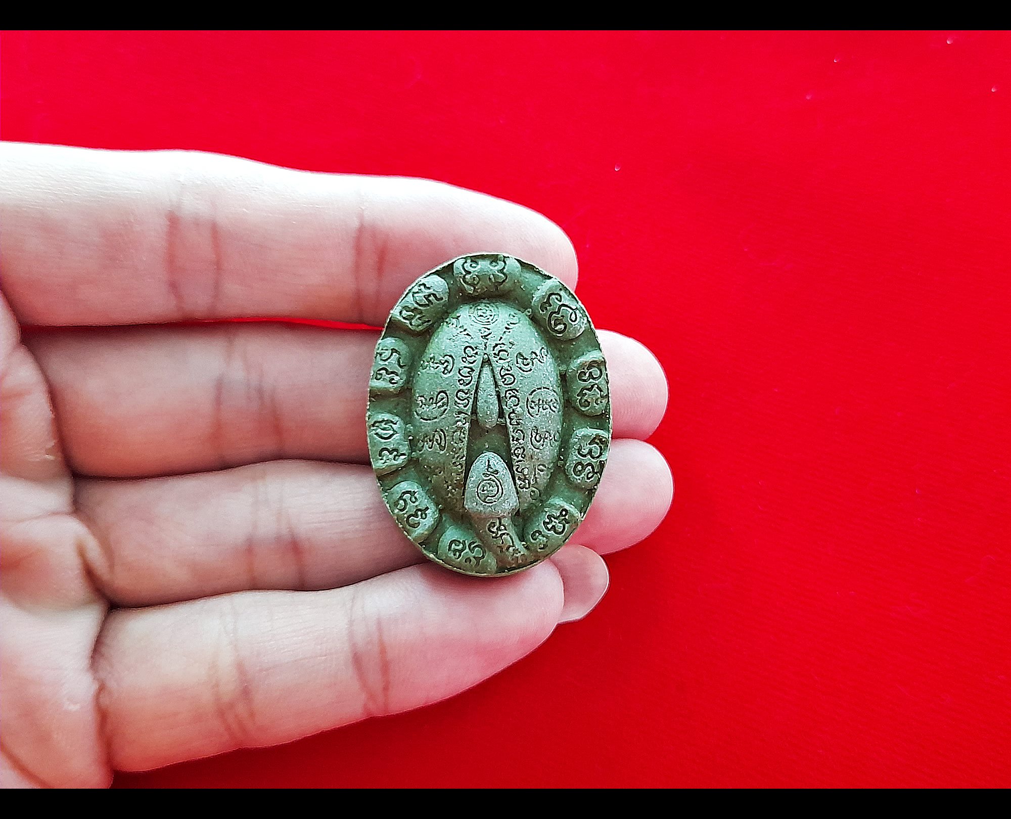 เหรียญศิวลึงค์(หัวปลัดขิก 11รุ่ม1 โยนี พ่อกำเนิด แม่กำเนิด แม่ยั่ว ) ฝั่งตะกรุด3ดอก เนื้อผง สีเขียวเหนียวทรัพย์(เมตตา เสน่ห์ ลาภ) #รับประกันแท้ - หลวงปู่อุดมทรัพย์(พระอาจารย์จ่อย) วัดเวฬุวัน จ.ศรีสระเกษ จัดสร้างและดำเนินการปลุกเสก