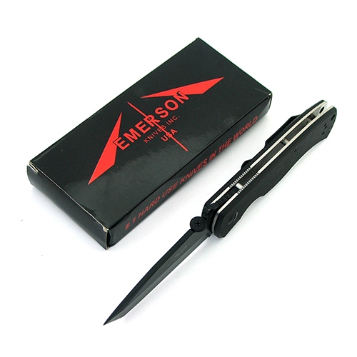 มีดพับ Emerson CQC7 Folding Knife (ใบดำ), Tactical Knife, Camping Knife, outdoor Tools, 7Cr17Mov Blade material, G10 Handle