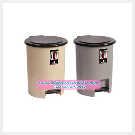 P04977 ถังขยะกลมแบบเหยียบ จุ 12 ลิตร (กว้าง 27.5 ยาว 27.5 สูง 35.5 ซม.) ขนาดใหญ่ เกรดเอ อย่างหนา คุณภาพดี สีสวย No.542 ราคาส่งต่อ 6 ใบ:เฉลี่ย 192 บ/ใบ