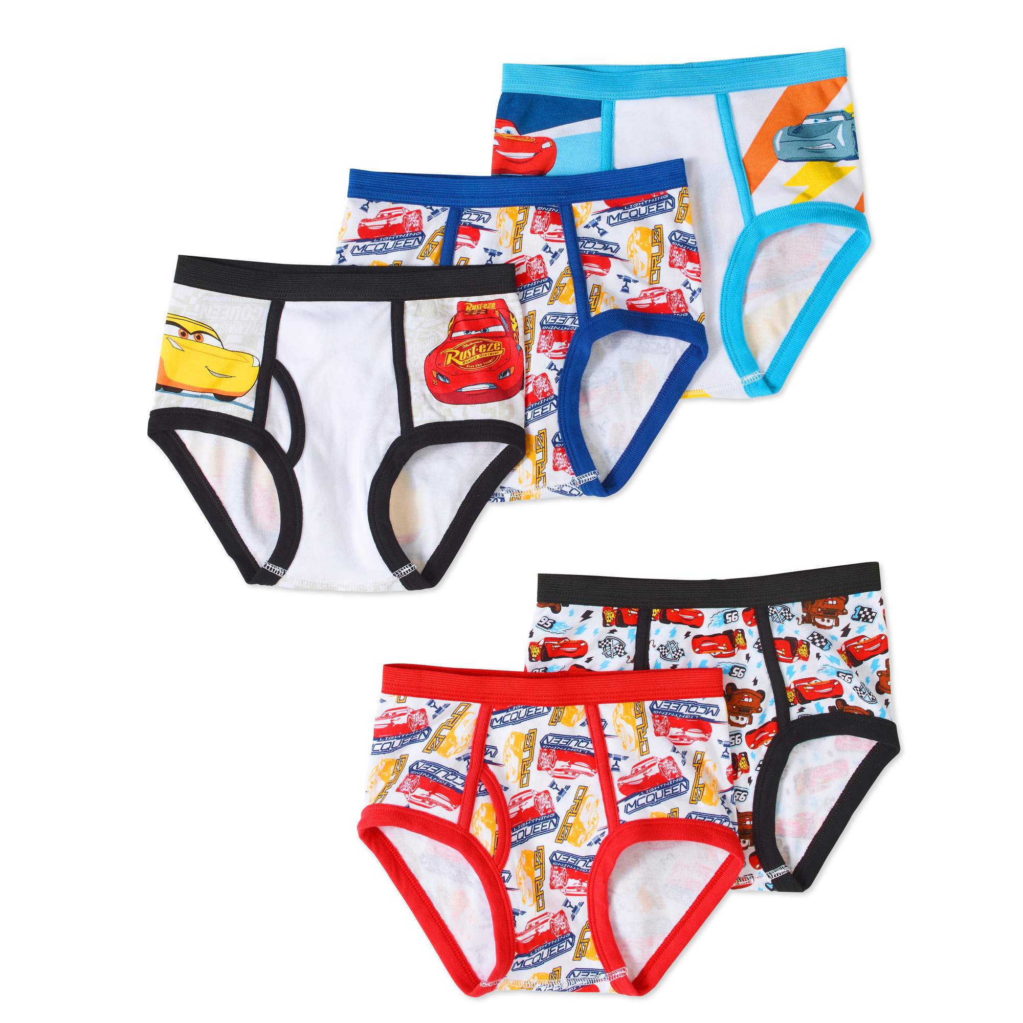 กางเกงชั้นใน Disney Toddler Boys Cars Underwear แพค 5 ตัว ไซส์ 6 ปี