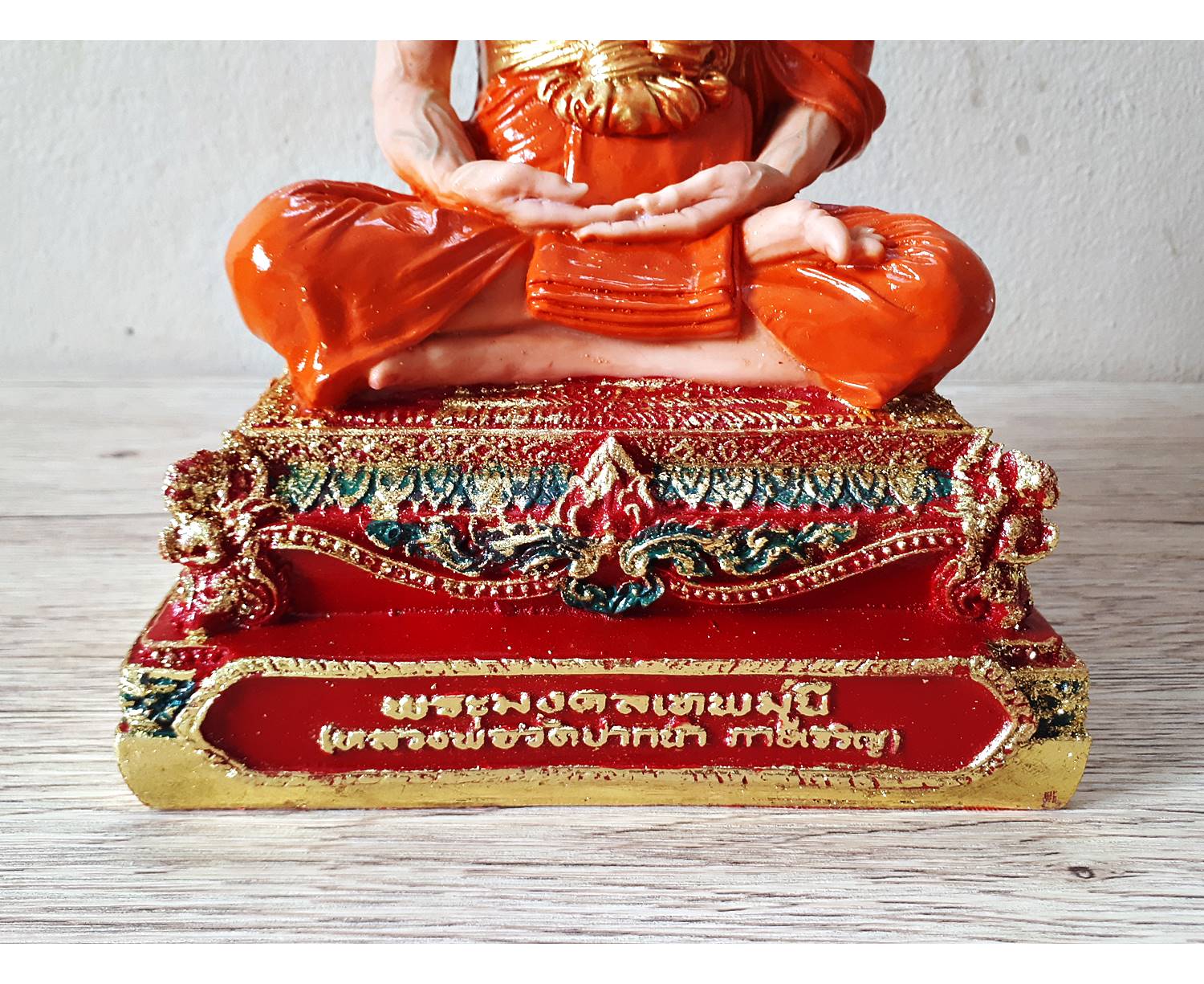 รูปหล่อ หลวงพ่อสด วัดปากน้ำ ภาษีเจริญ เนื้อเรซิ่นลงสี - (หน้าตัก5นิ้ว ฐาน5×7นิ้ว สูง9.5นิ้ว)