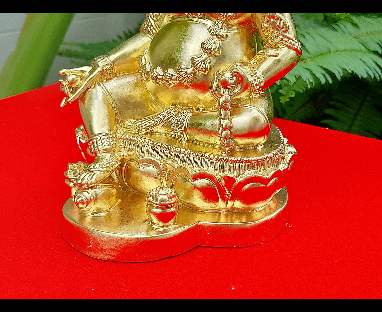 รูปหล่อ ท้าวเวสสุวรรณ ปาง ไฉ่ซิงเอี๊ย(ธนบดี) นั่งรับทรัพย์ เนื้อทองเหลือง ปิดทองแท้(ปิดทองก่อนปลุกเสก) ปี2564 - (เทพเจ้าแห่งโชคลาภ ความมั่งคั่ง) (ขนาดตั้งบูชา หน้าตัก4นิ้ว ฐาน4นิ้วครึ่ง สูง6นิ้ว) #พิธีนี้ไฉ่ซิงเอี๊ยท่านมาสงเคราะห์ปลุกเสกเอง