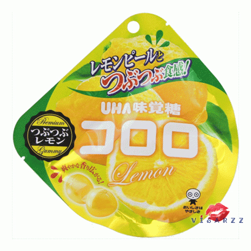 (แพคคู่ 40gx2) UHA Kororo Jelly # Lemon เยลลี่เบรกแตก เยลลี่เคี้ยวหนึบ หวานกำลังดี มาในซองซิปพกพาแก้ง่วง เพิ่มความสดชื่นได้ทุกที่ค่ะ