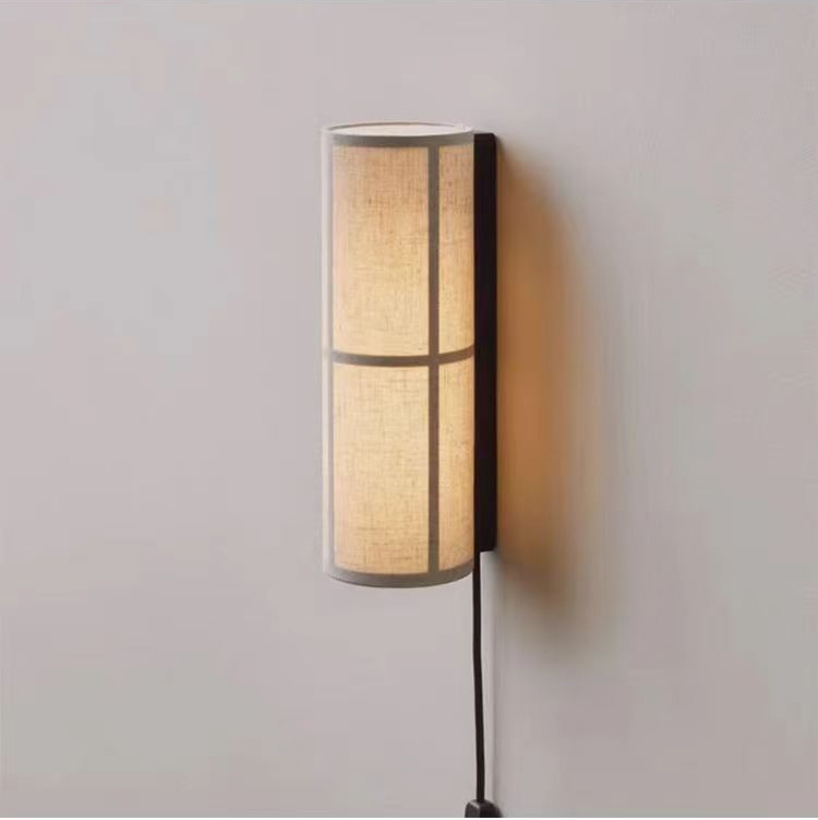 โคมไฟระย้าผ้า รูปทรงกระบอกสไตล์ญี่ปุ่น โยจิ (Yoji) โคมไฟตกแต่งโรงแรมบาร์ระดับไฮเอนด์ โคมไฟโมเดิร์น