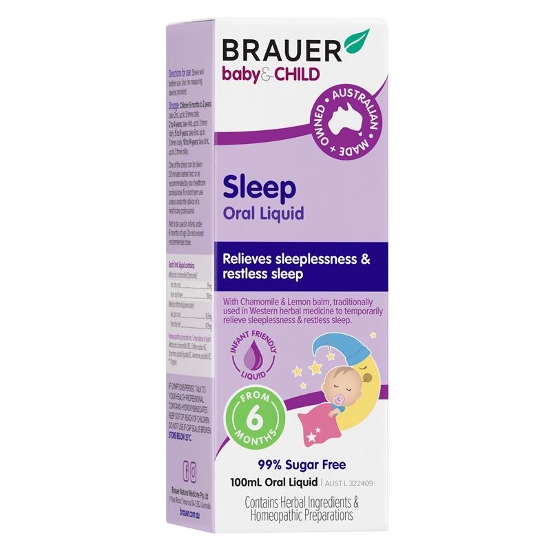 วิตามินเสริมการนอนหลับสำหรับเด็กชนิดน้ำ BRAUER Baby & Child Sleep