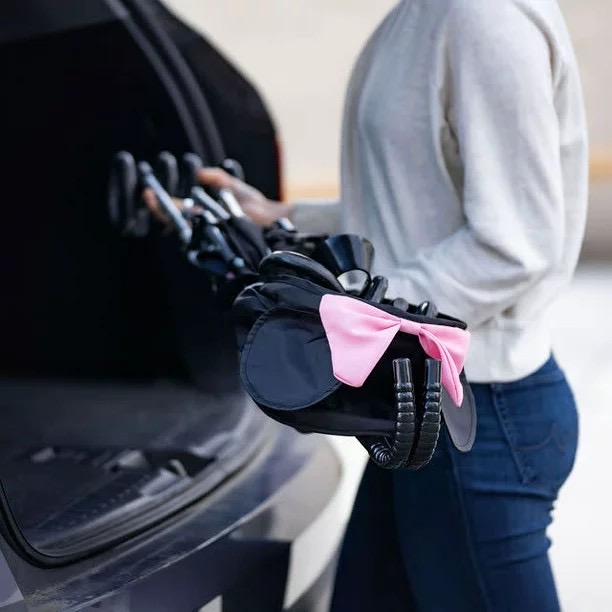 รถเข็นก้านร่มสำหรับเด็ก Disney Baby Peeking Mickey Comfort Height Umbrella Stroller