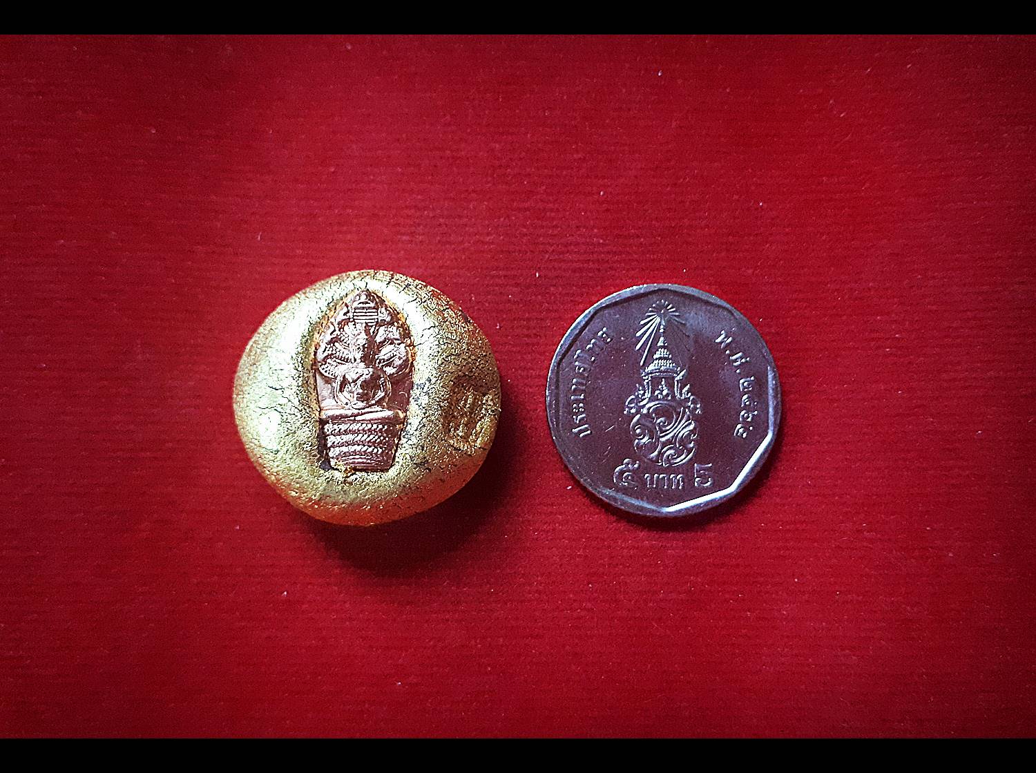 ลูกอม ยันต์เกราะเพชร ฝั่ง เหรียญพระนาคปรก (ใช้มวลสารเกราะเพรชเก่าสายก๋งจาบ) (เข้าพิธีมหาระงับ ปี2563) #รับประกันแท้