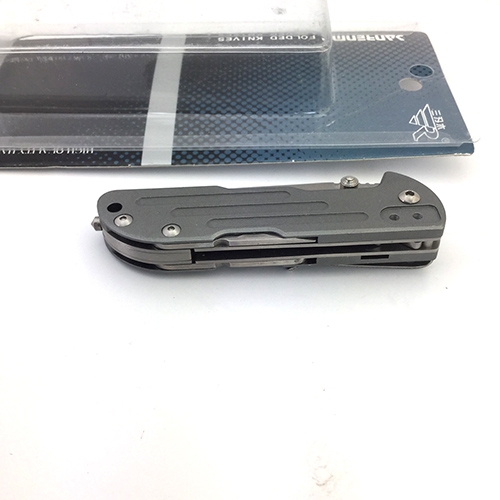 มีดพับSANRENMU T01 5in1 Multifuncational Tool Half Serrated Blade Aluminum Handle Camping Fishing Pocket Folding EDC Knife Collection