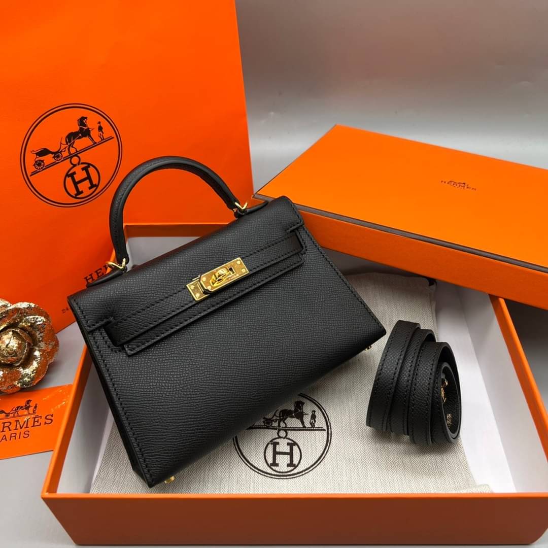 กระเป๋า hm kelly mini leather 19 cm มินิ