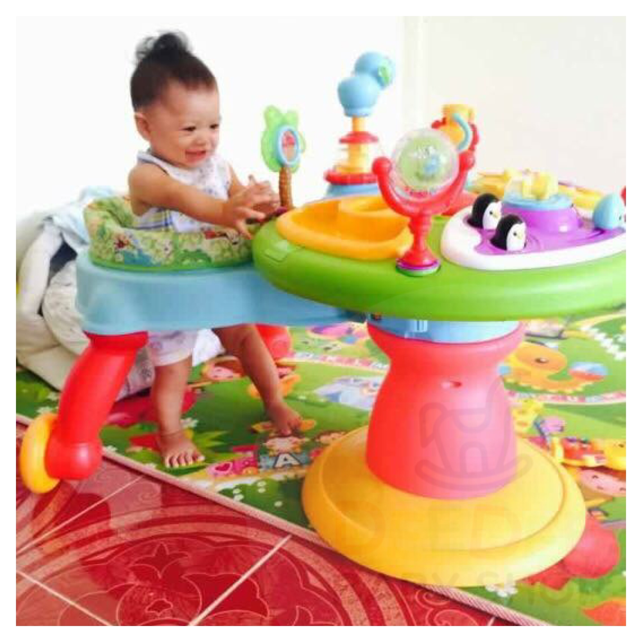 โต๊ะกิจกรรมเสริมพัฒนาการ Bright Starts Around We Go Zippity Zoo 3-in-1 (AWG)